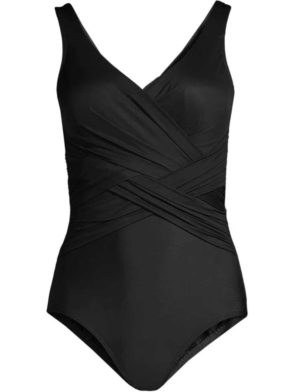 Lands' End Slendersuit Black - 18